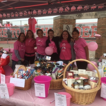 Raffle baskets and parents